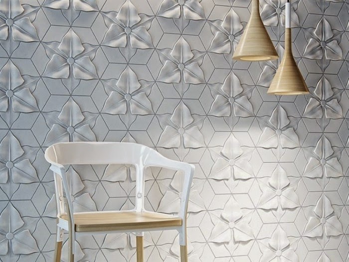 3D decorative wall panels design with creative fiber 2017