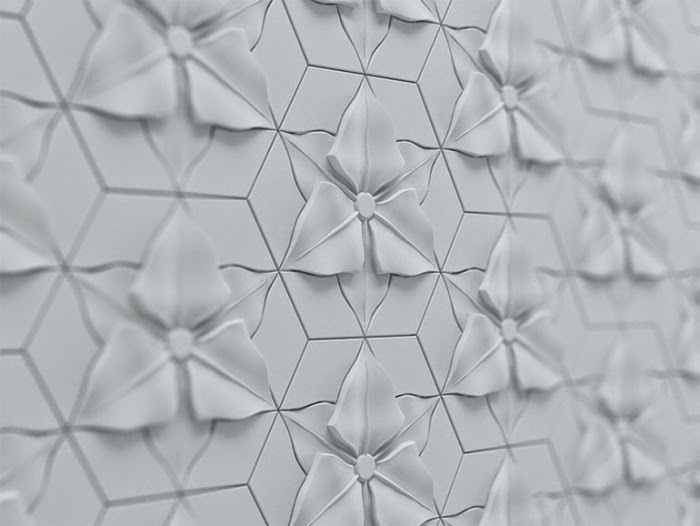 3D decorative wall panels from fiber and cement