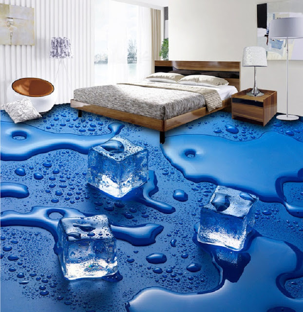 Impressive 3D epoxy flooring designs for dream bedroom